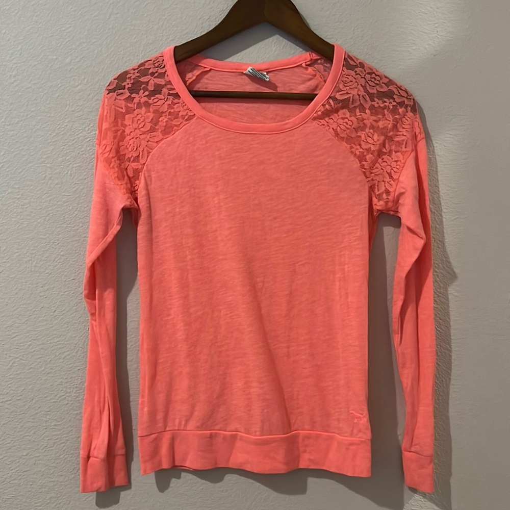 Hot Pink Victoria’s Secret PINK Long Sleeve Tee
